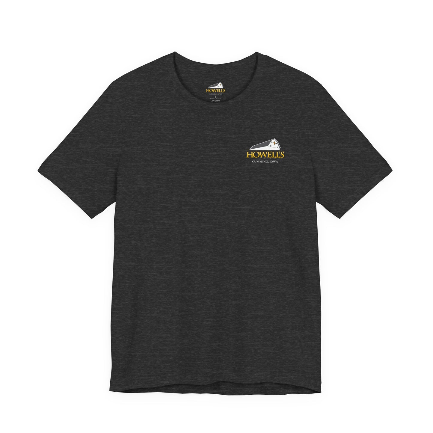 Howell's Goats Adult Unisex Tee, Bella Canva Logo on the Front Goats on the Back