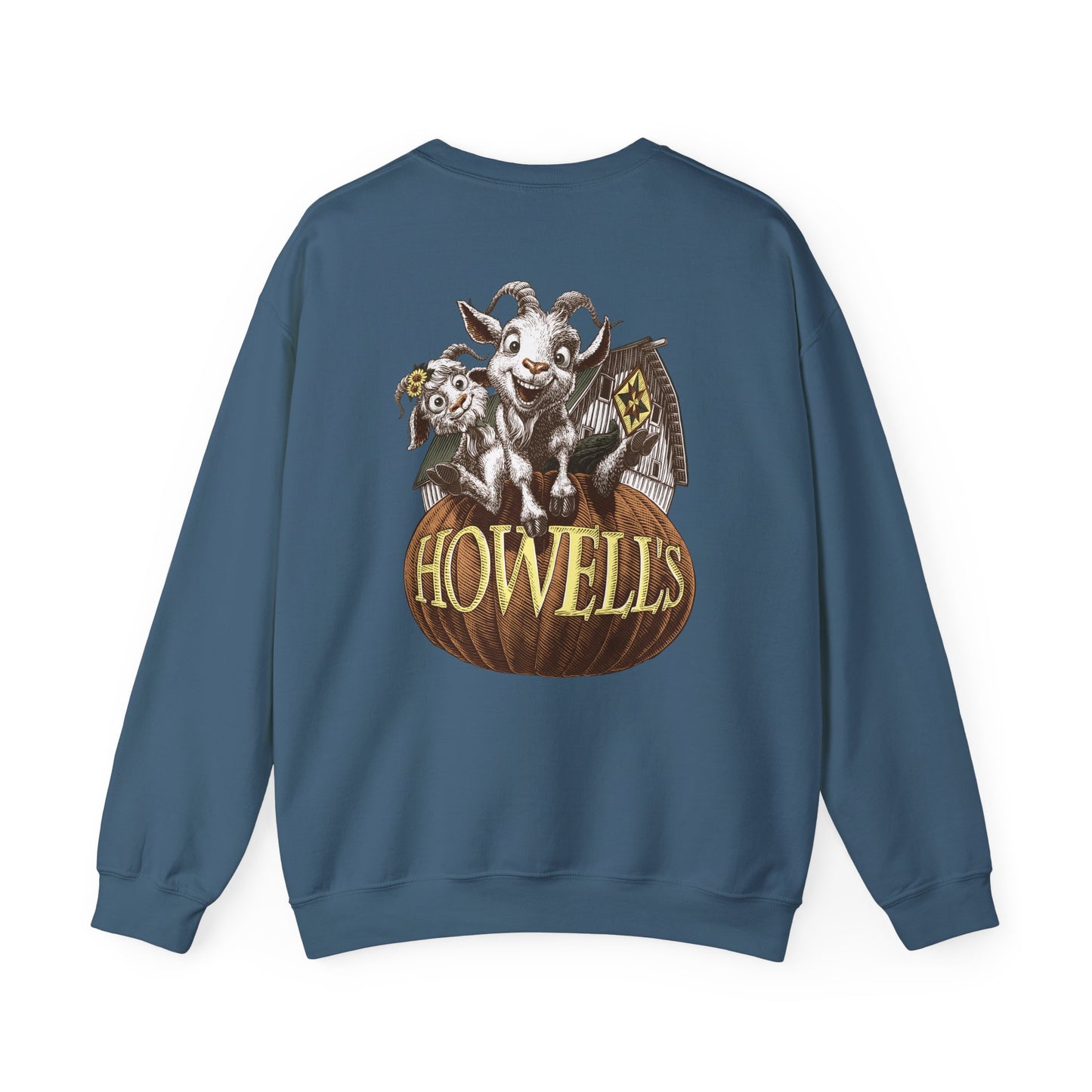 Unisex Crewneck Sweatshirt - Logo on Front Goats on the Back