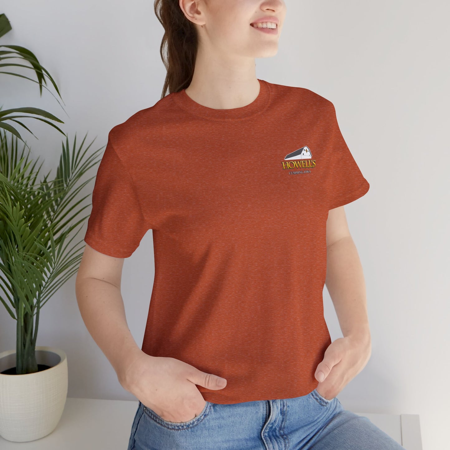 Howell's Goats Adult Unisex Tee, Bella Canva Logo on the Front Goats on the Back