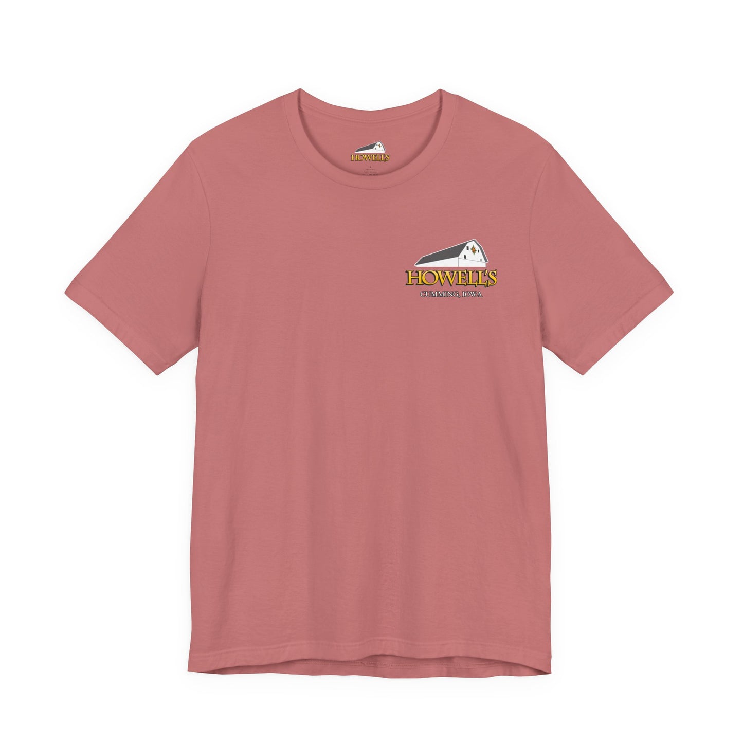 Bella canvas Uni-sex Adult Howells Shirt Logo on Front Goats on Back