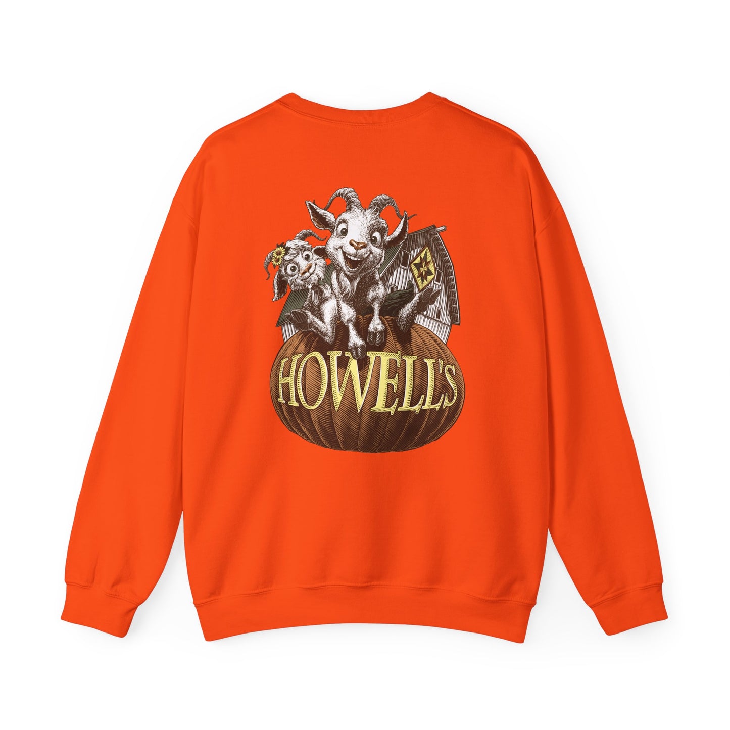 Unisex Crewneck Sweatshirt - Logo on Front Goats on the Back