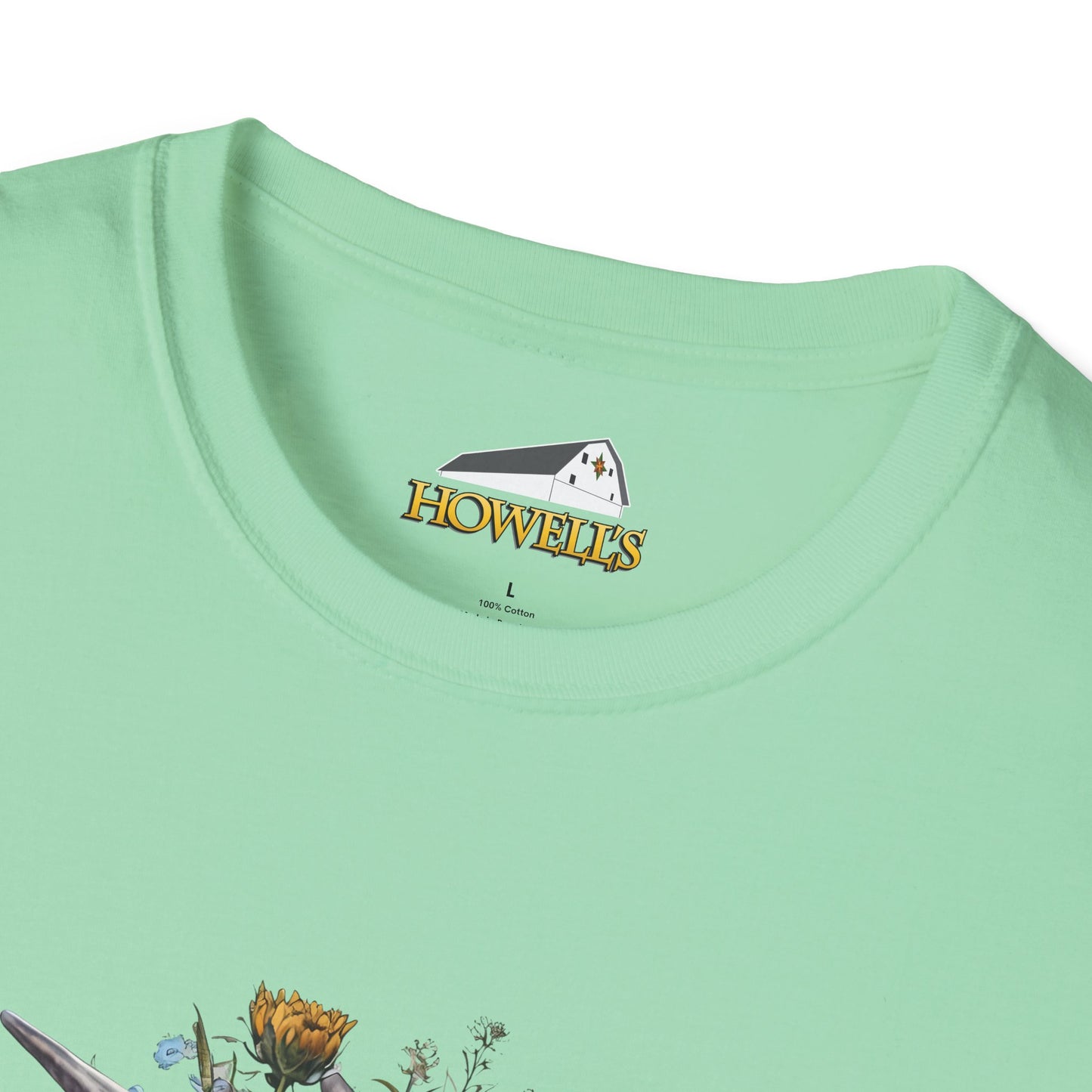 Floral Goat T-Shirt | Unisex Softstyle Tee, Animal Lover Gift, Nature Shirt, Country Aesthetic, Summer Fashion