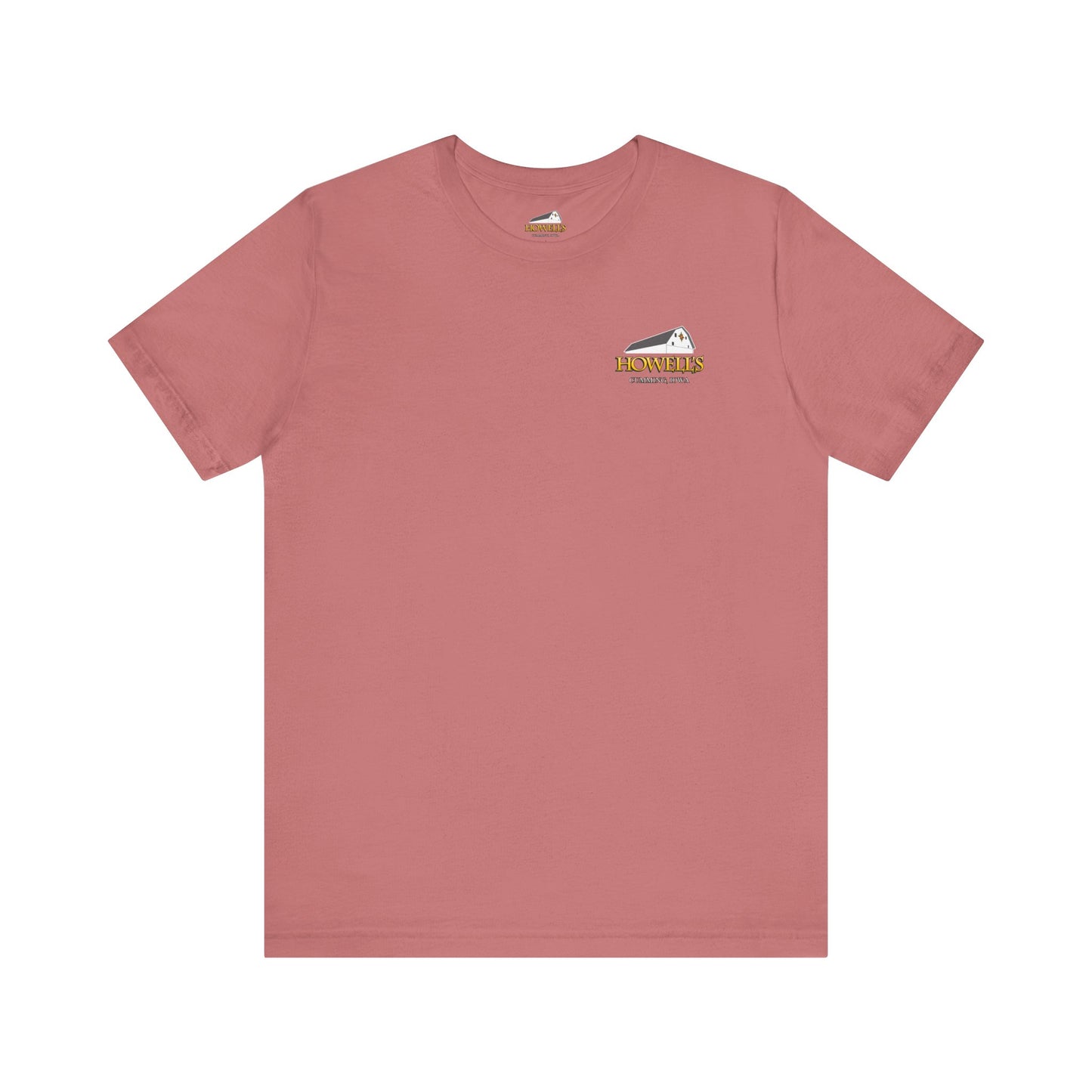 Howell's Goats Adult Unisex Tee, Bella Canva Logo on the Front Goats on the Back