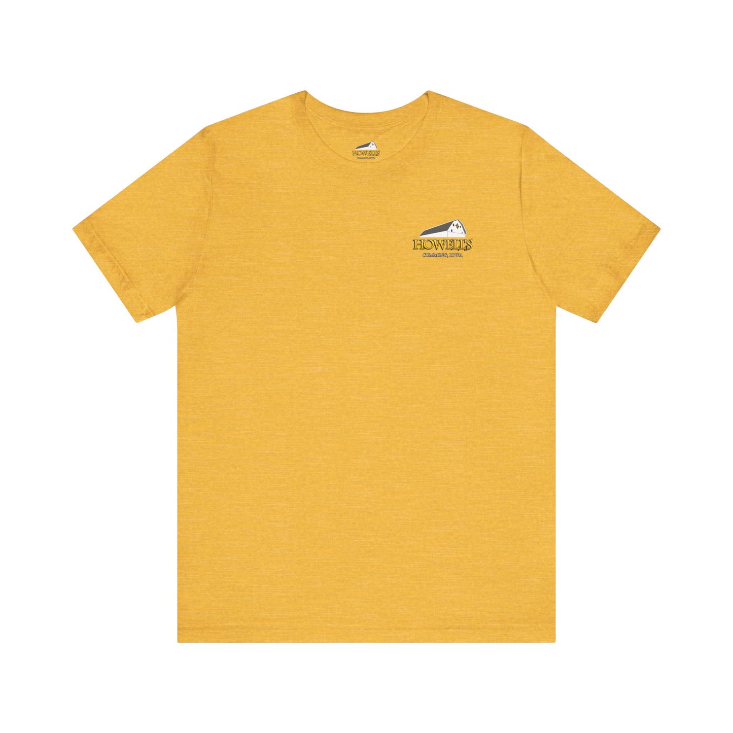 Howell's Goats Adult Unisex Tee, Bella Canva Logo on the Front Goats on the Back