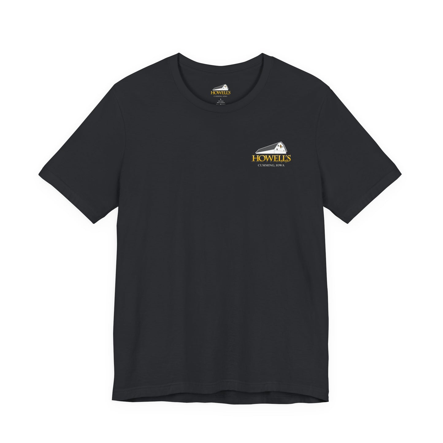 Howell's Goats Adult Unisex Tee, Bella Canva Logo on the Front Goats on the Back