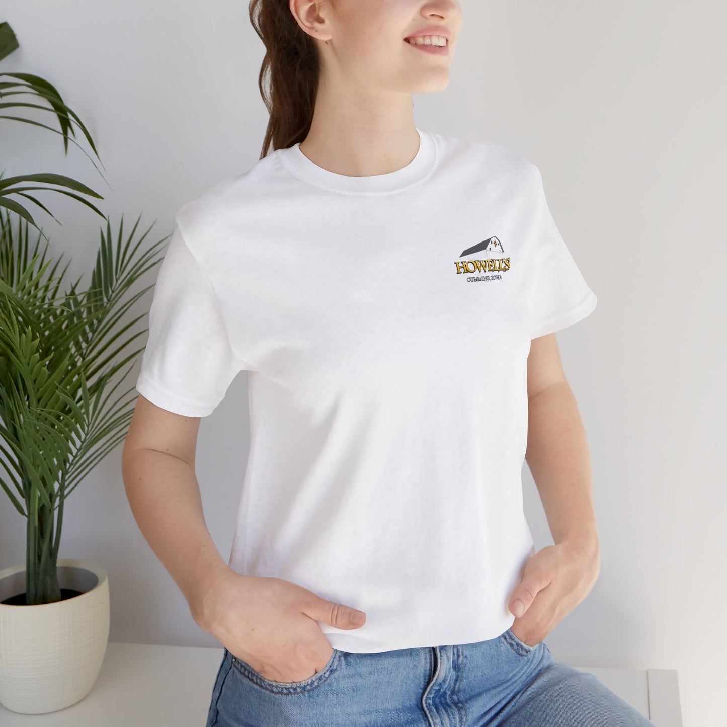 Howell's Goats Adult Unisex Tee, Bella Canva Logo on the Front Goats on the Back