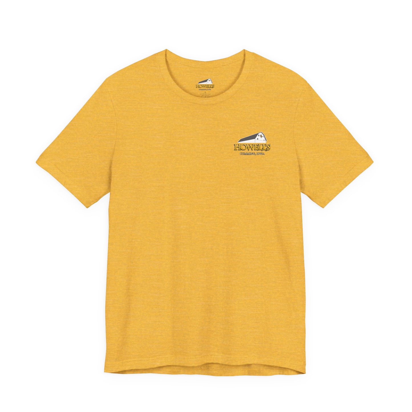 Howell's Goats Adult Unisex Tee, Bella Canva Logo on the Front Goats on the Back