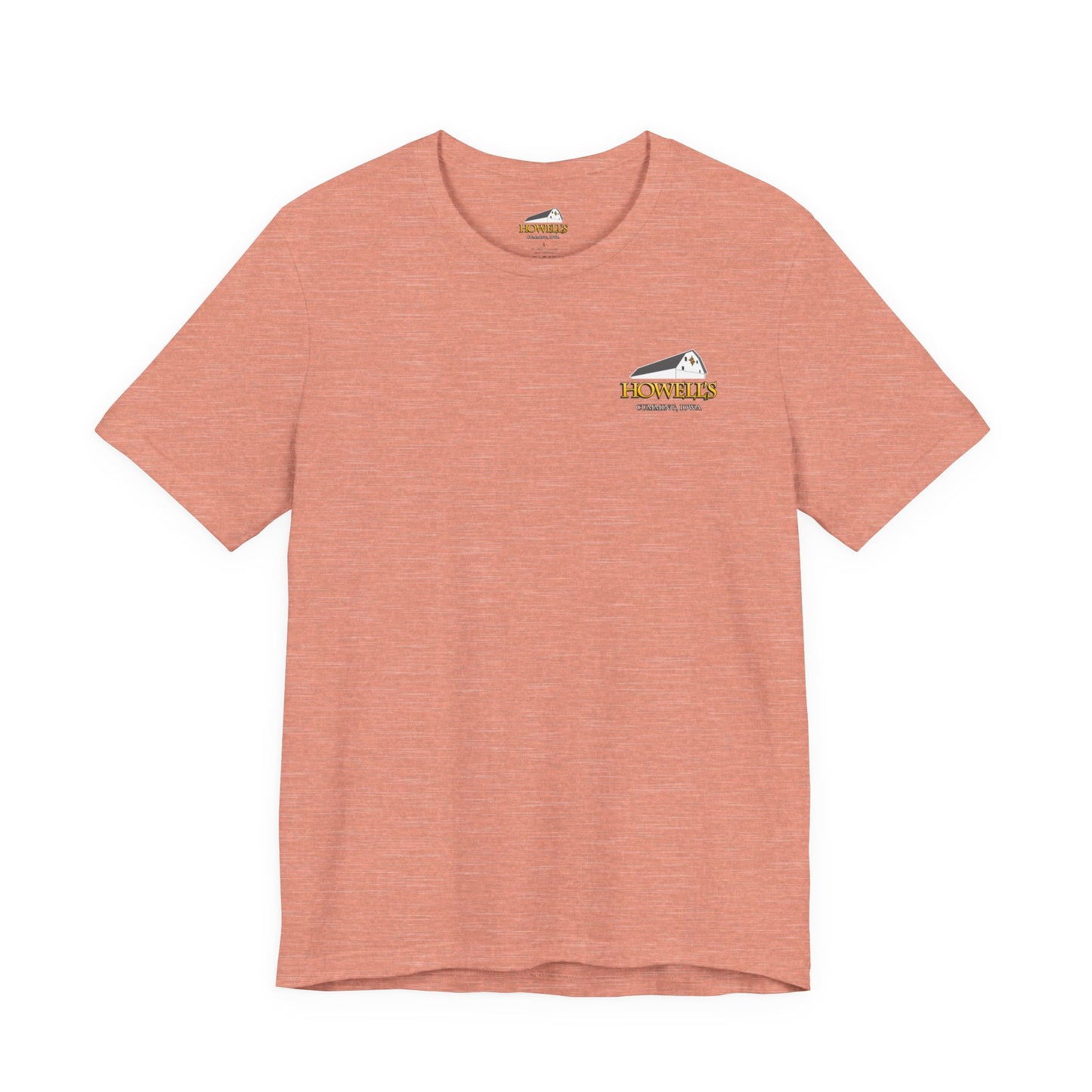 Howell's Goats Adult Unisex Tee, Bella Canva Logo on the Front Goats on the Back