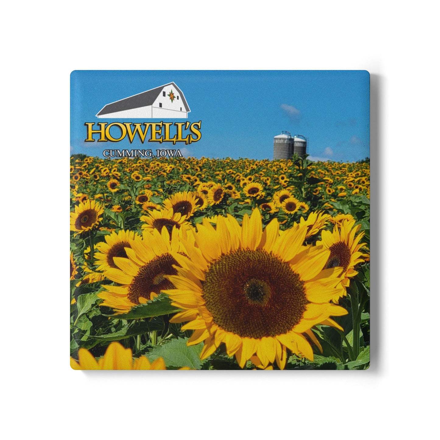 Sunflower Ceramic Coaster Set - Rustic Home Decor, Farmhouse Gift, Beverage Coaster, Kitchen Accessory, Summer Table Decor