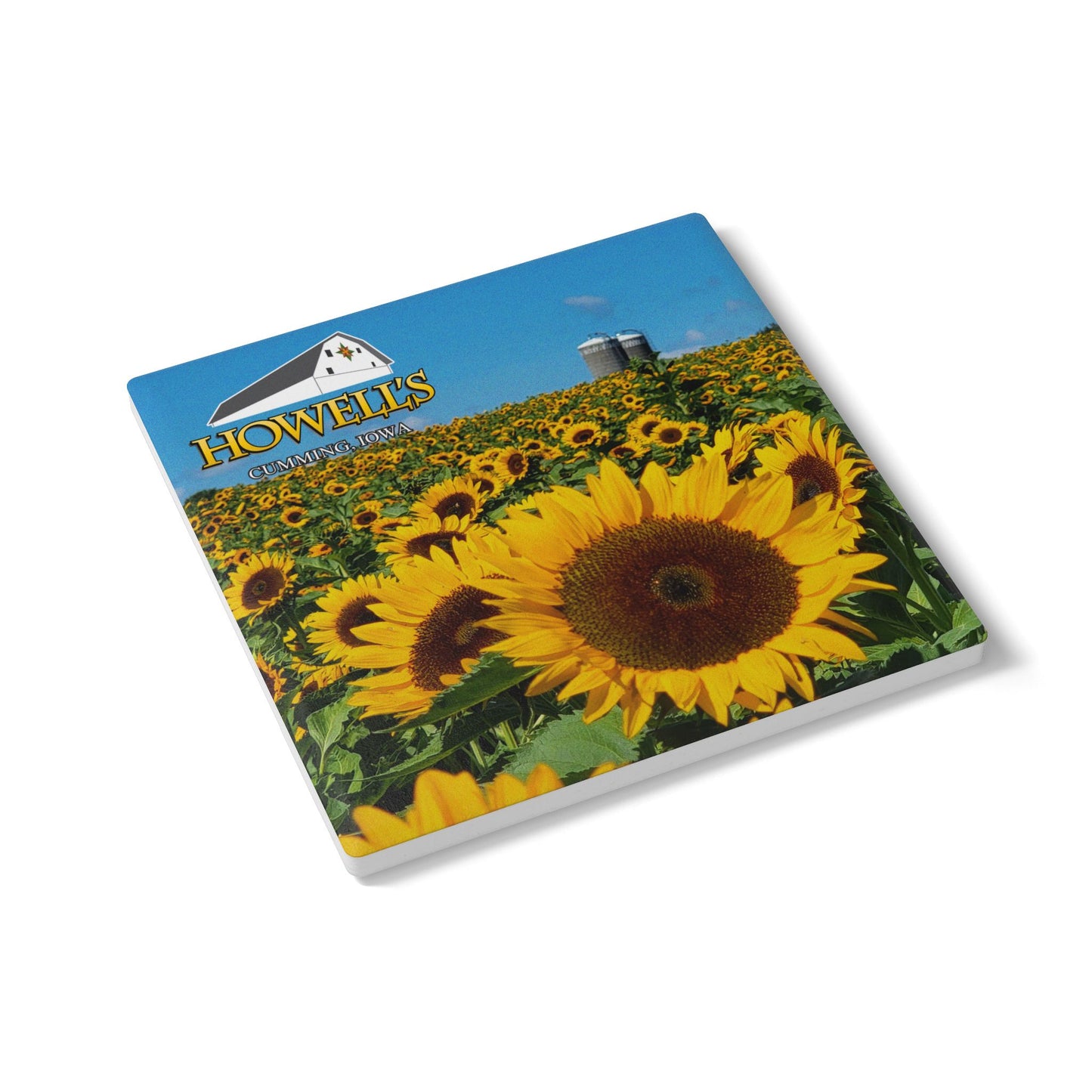 Sunflower Ceramic Coaster Set - Rustic Home Decor, Farmhouse Gift, Beverage Coaster, Kitchen Accessory, Summer Table Decor