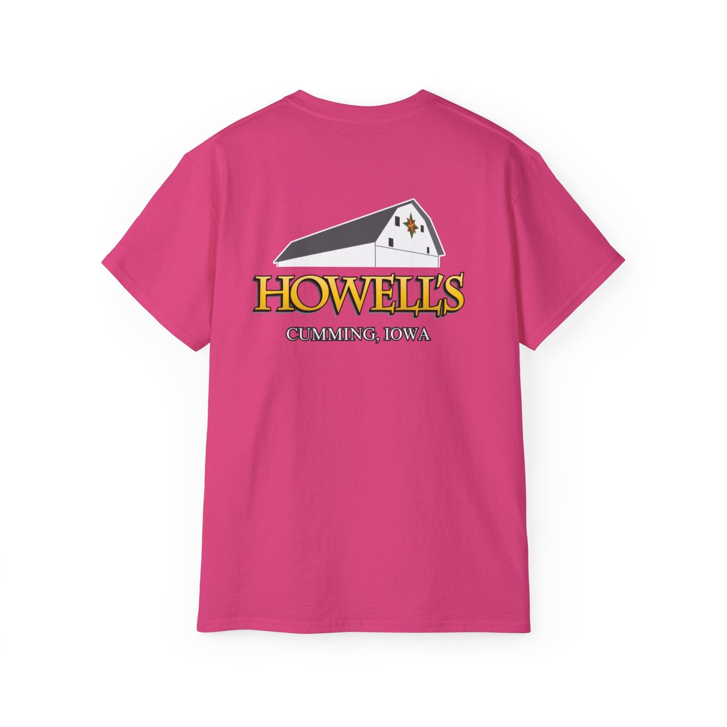 Howells Iowa Unisex Tee, Logo on Back