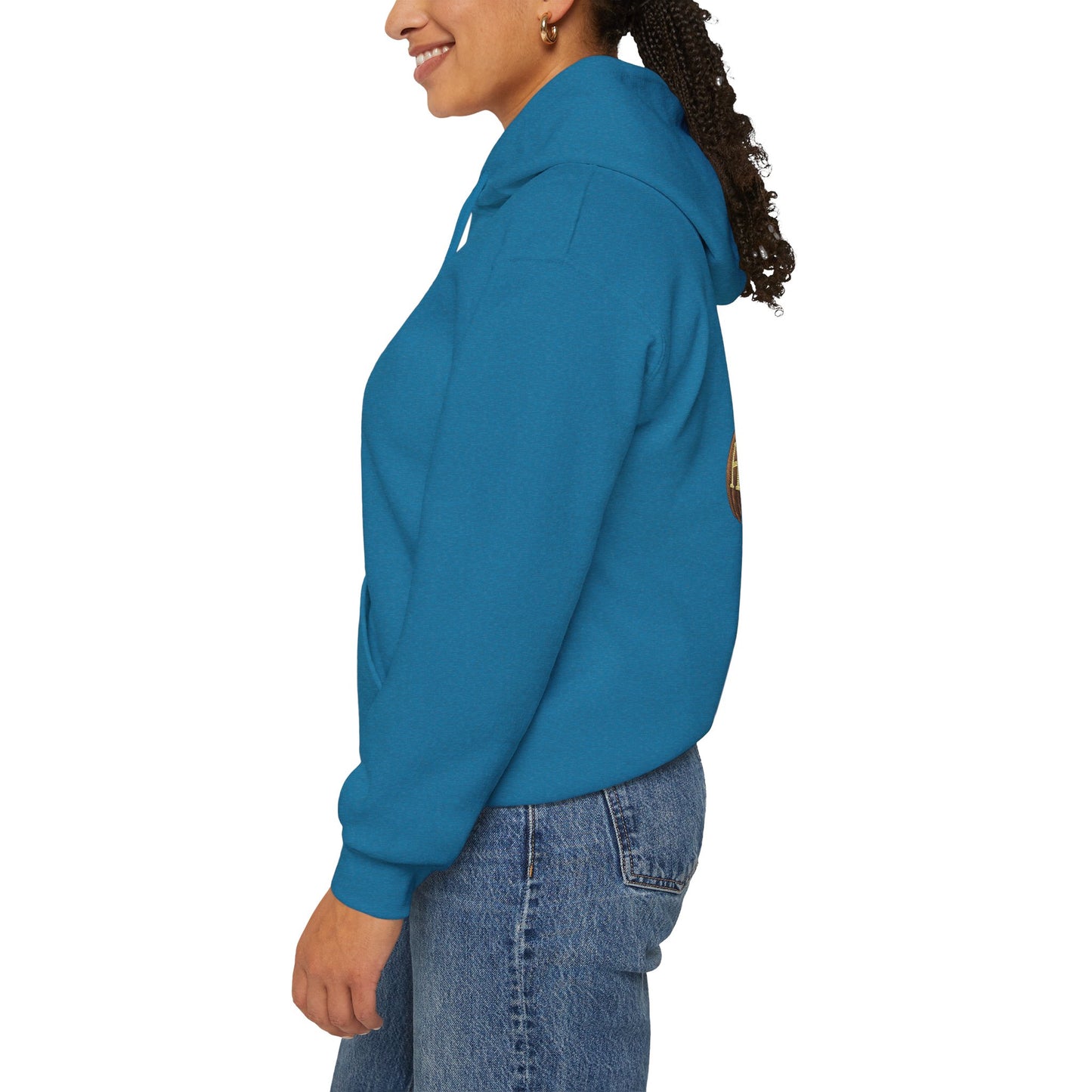 Adult Unisex Hoodie, Gildan Brand Howells Logo on front, Goats on Back