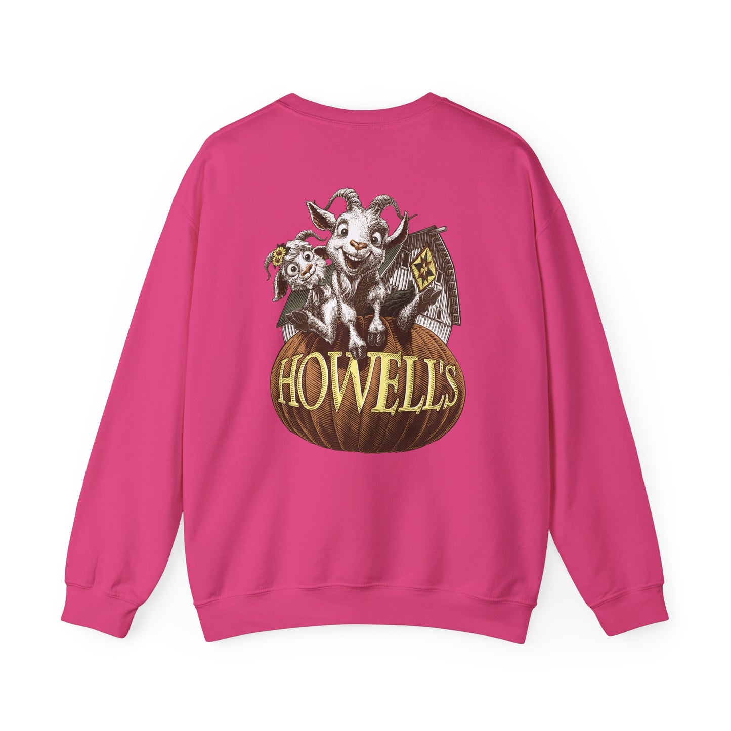 Unisex Crewneck Sweatshirt - Logo on Front Goats on the Back