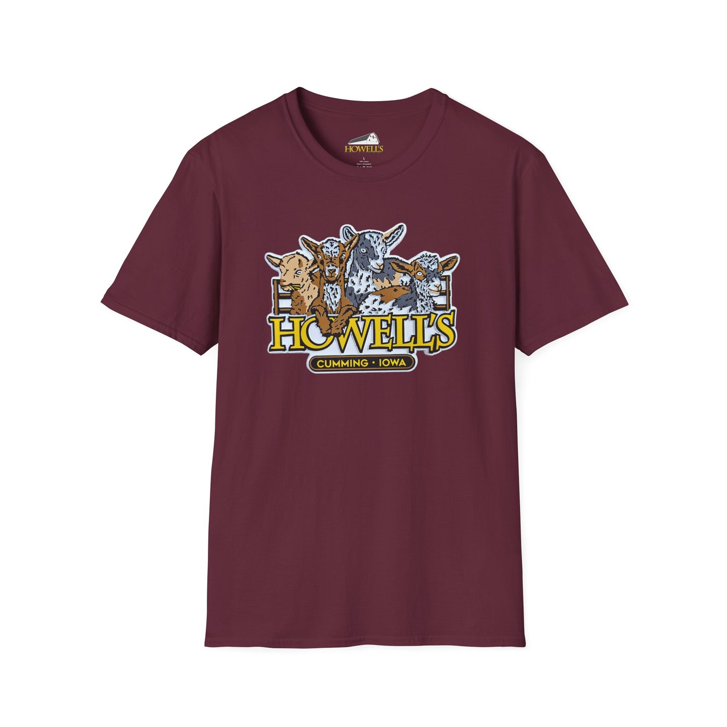 Adult Howell's Goat Graphic Tee, Unisex Softstyle Gildan T-Shirt