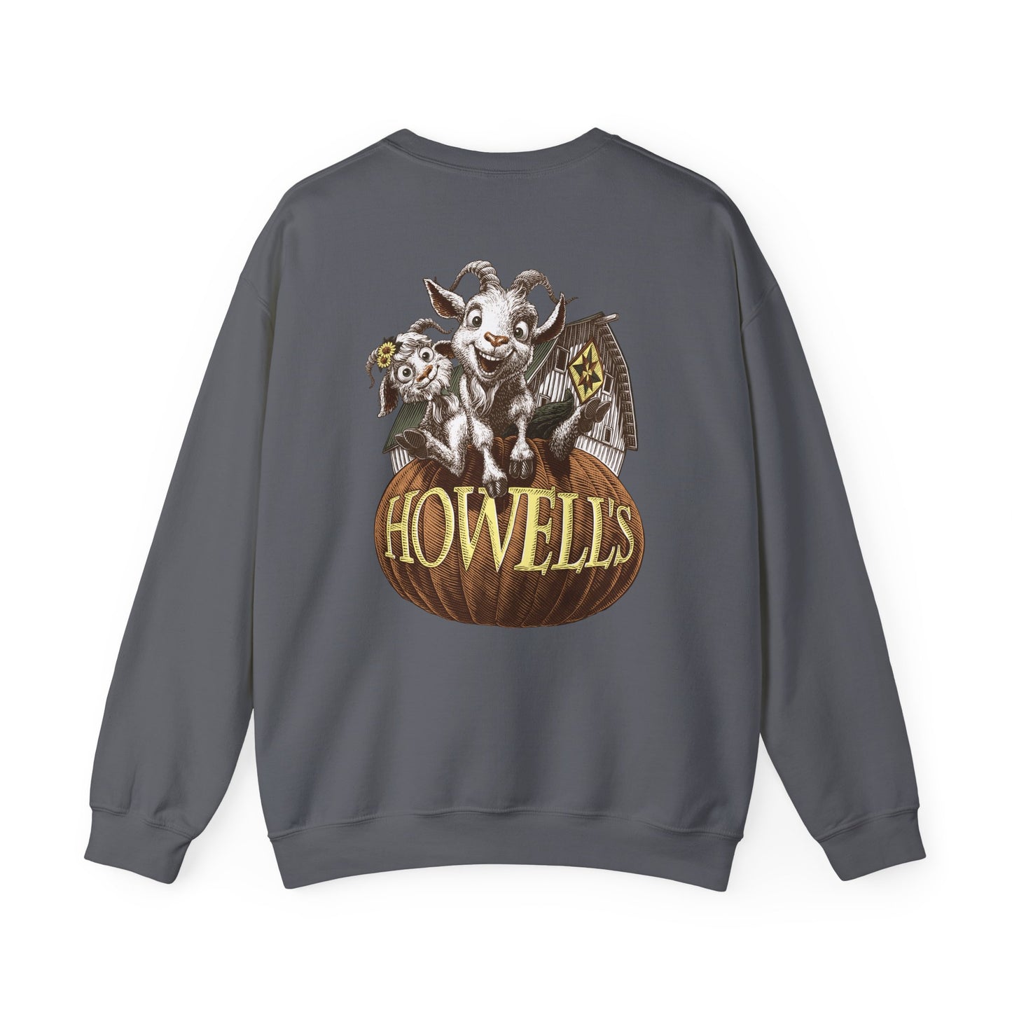 Unisex Crewneck Sweatshirt - Logo on Front Goats on the Back