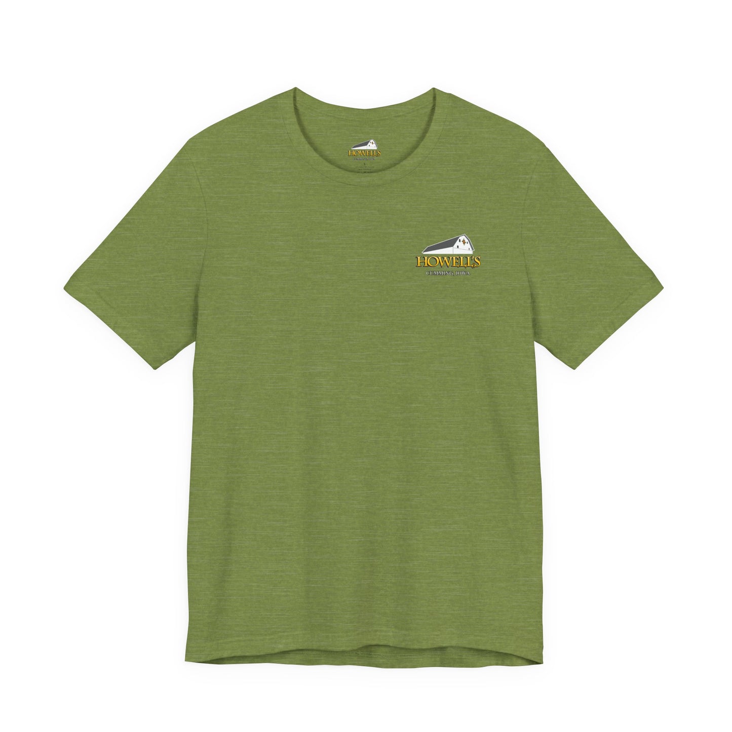 Howell's Goats Adult Unisex Tee, Bella Canva Logo on the Front Goats on the Back