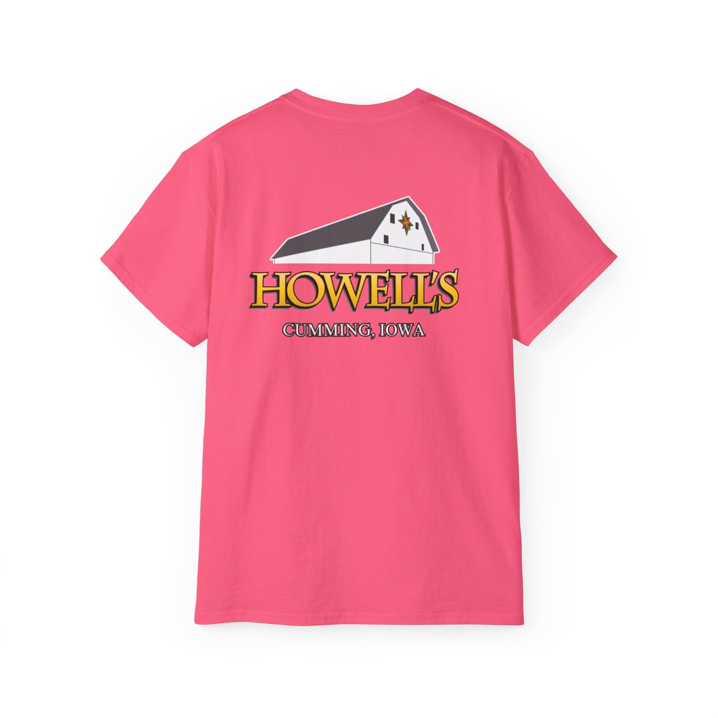 Howells Iowa Unisex Tee, Logo on Back
