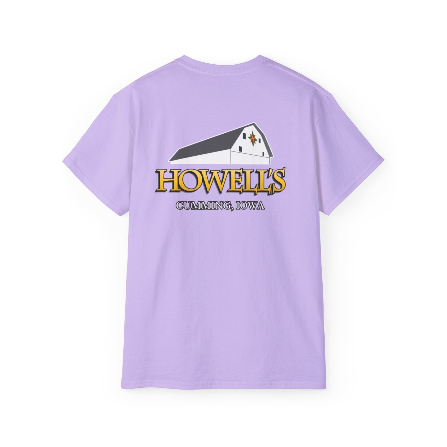 Howells Iowa Unisex Tee, Logo on Back