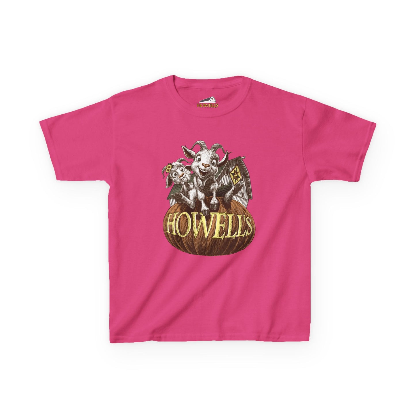 Kids T-Shirt, Goat Graphic Tee, Youth Gildan Cotton Top,