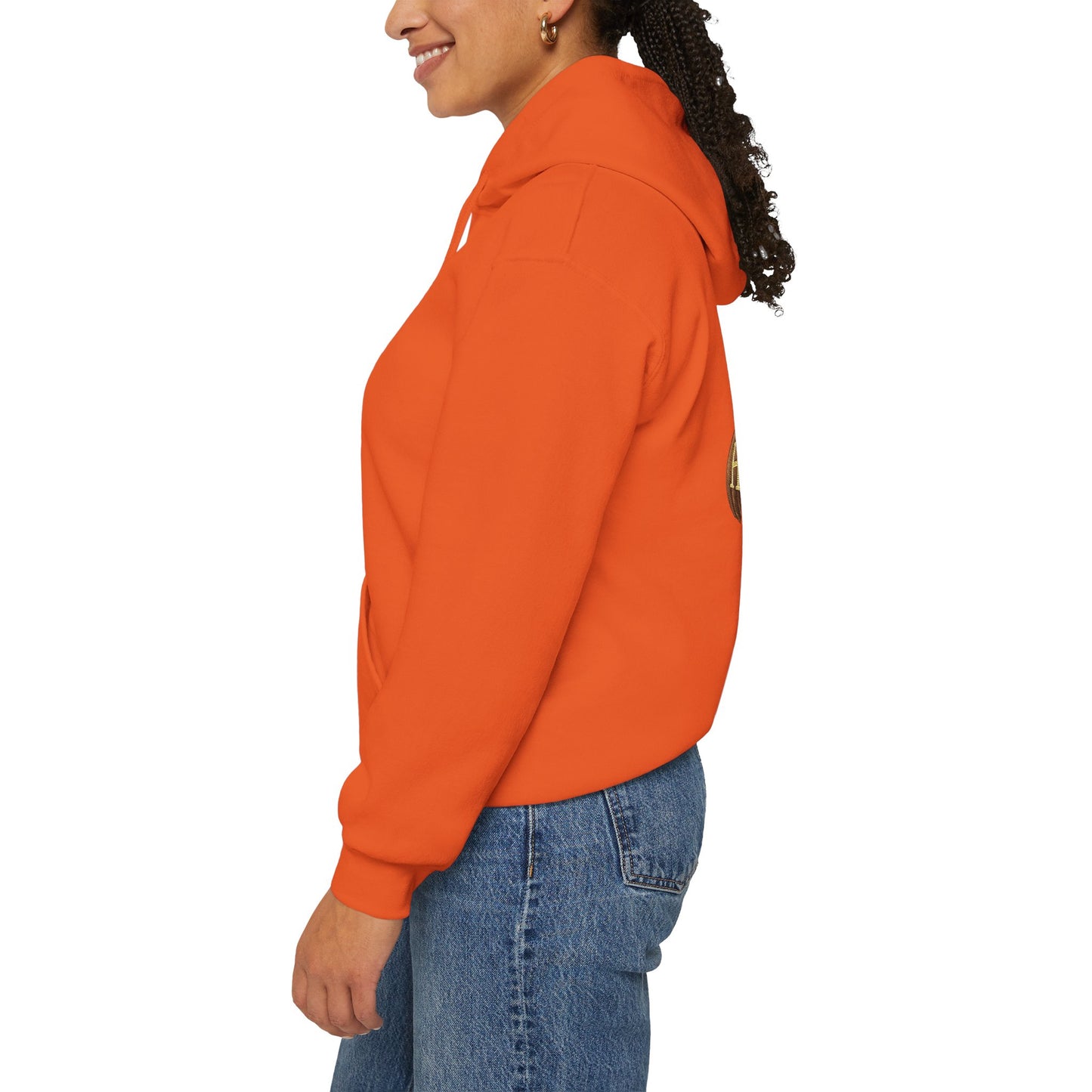 Adult Unisex Hoodie, Gildan Brand Howells Logo on front, Goats on Back