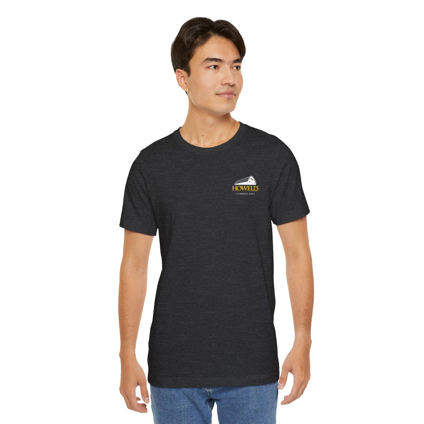 Howell's Goats Adult Unisex Tee, Bella Canva Logo on the Front Goats on the Back