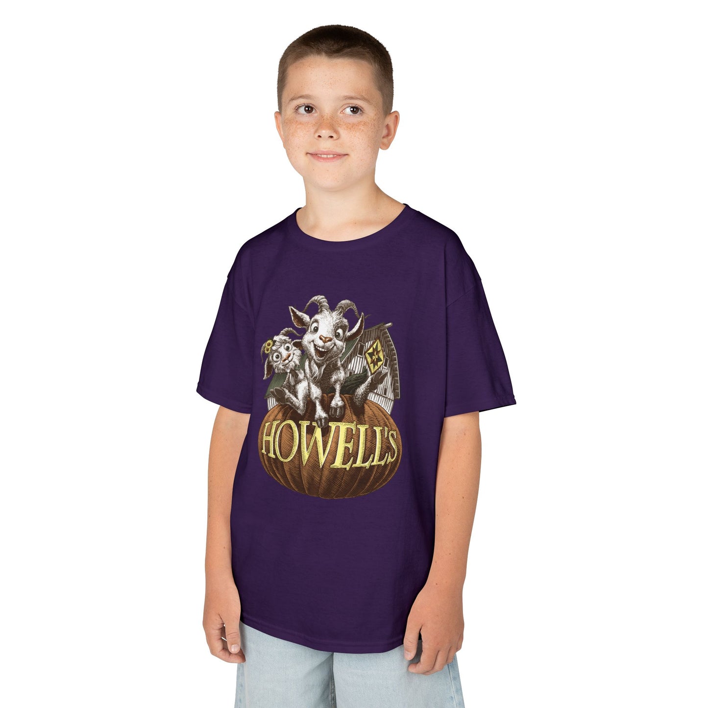 Kids T-Shirt, Goat Graphic Tee, Youth Gildan Cotton Top,