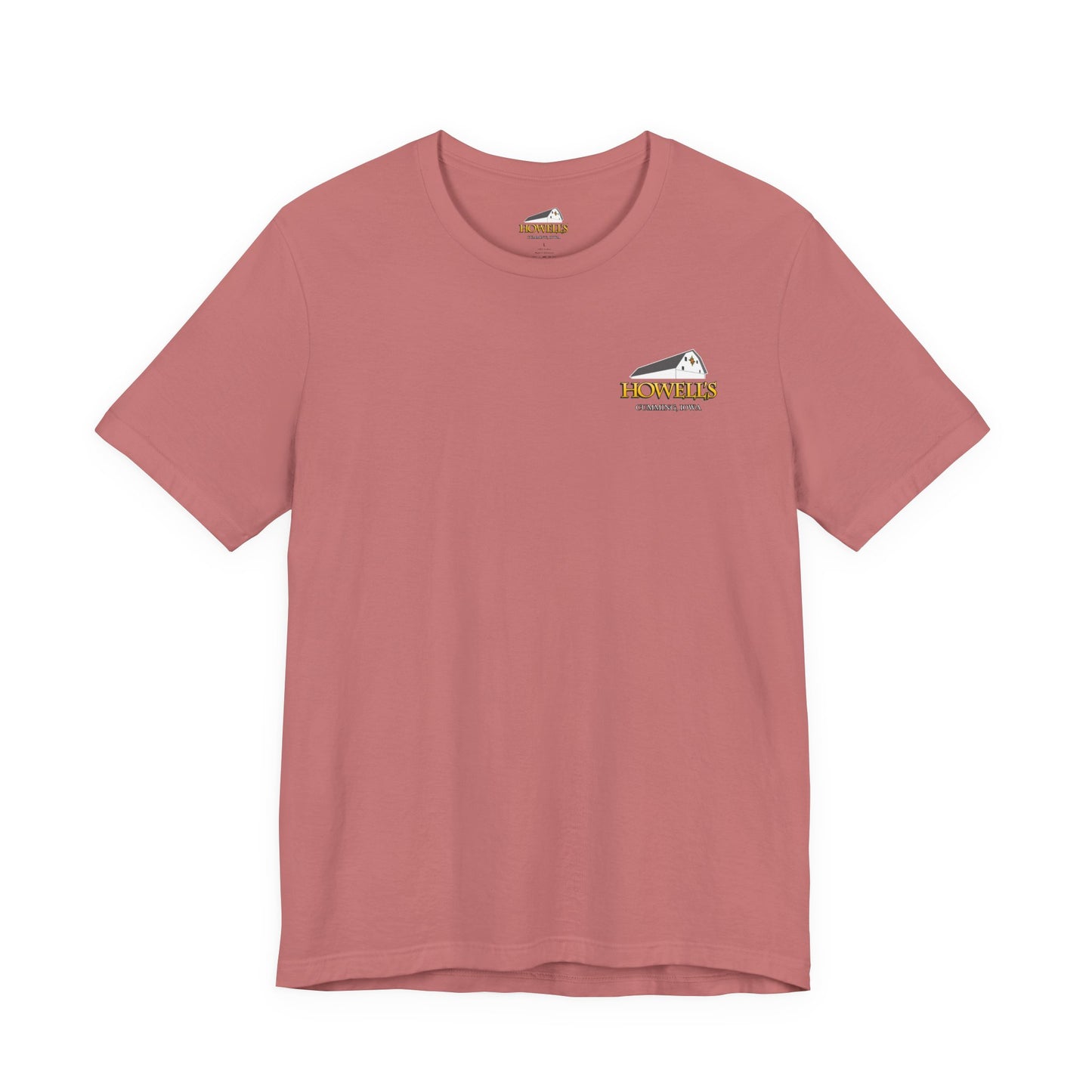 Howell's Goats Adult Unisex Tee, Bella Canva Logo on the Front Goats on the Back