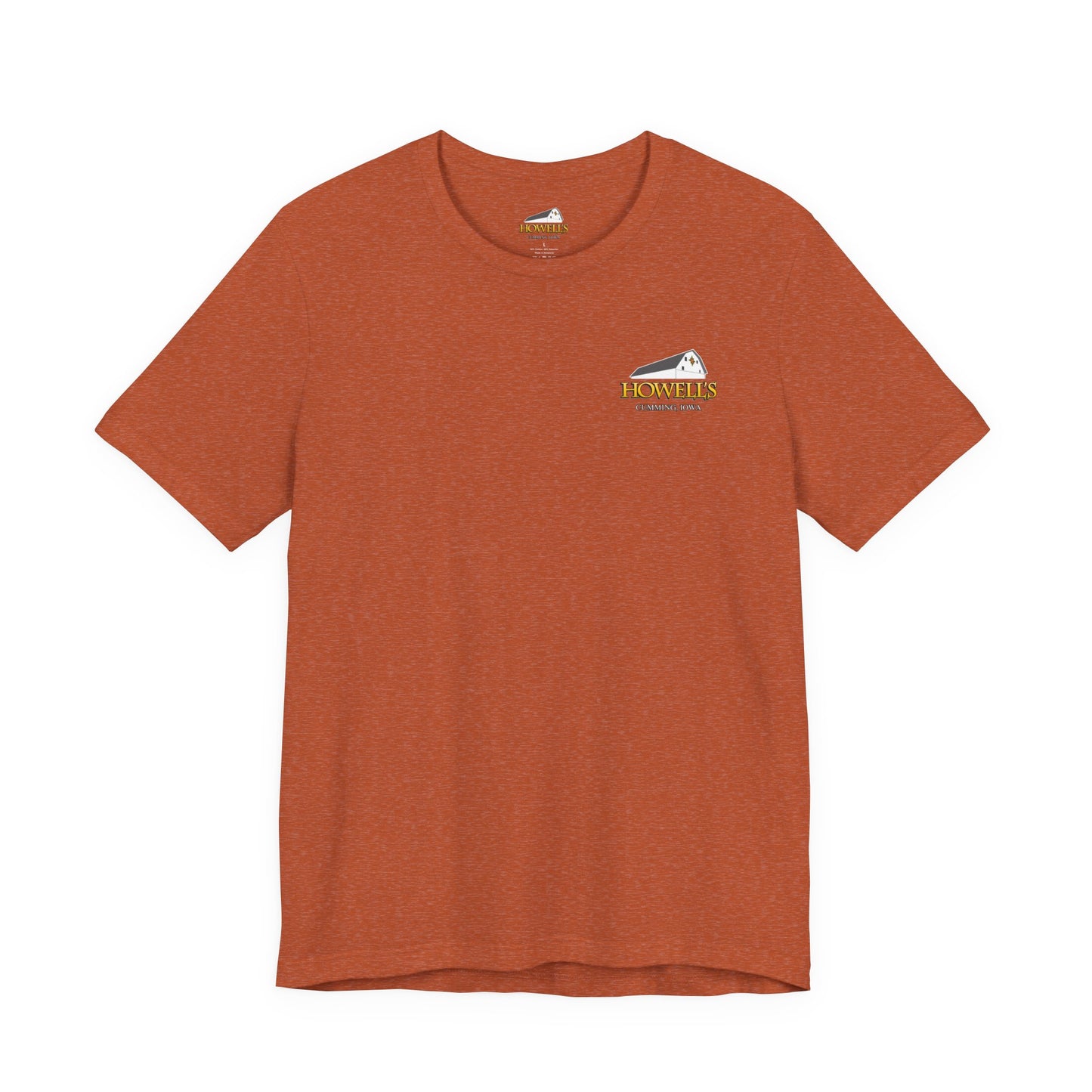 Howell's Goats Adult Unisex Tee, Bella Canva Logo on the Front Goats on the Back