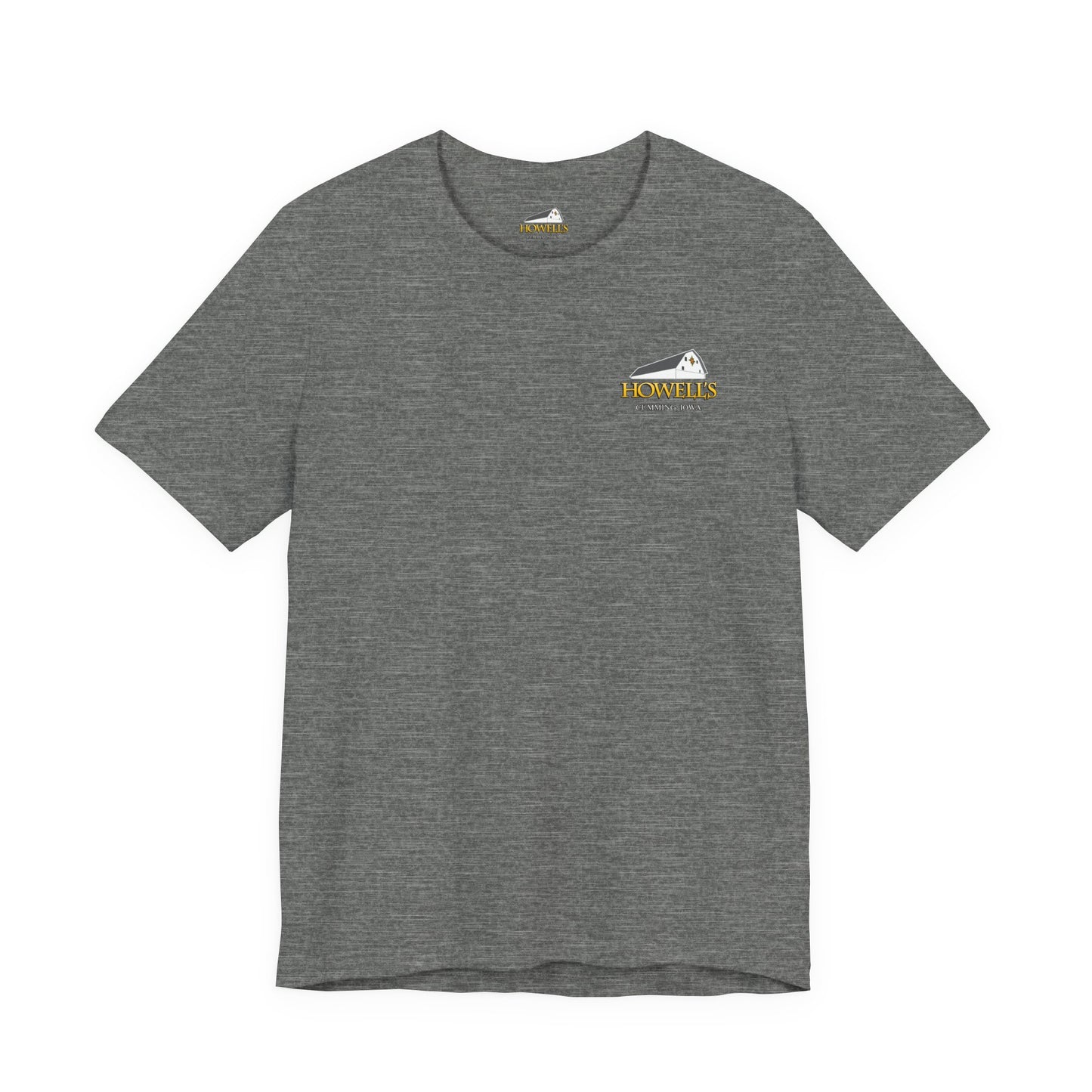 Howell's Goats Adult Unisex Tee, Bella Canva Logo on the Front Goats on the Back