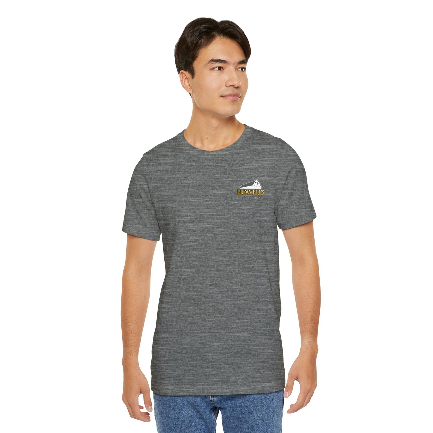 Howell's Goats Adult Unisex Tee, Bella Canva Logo on the Front Goats on the Back