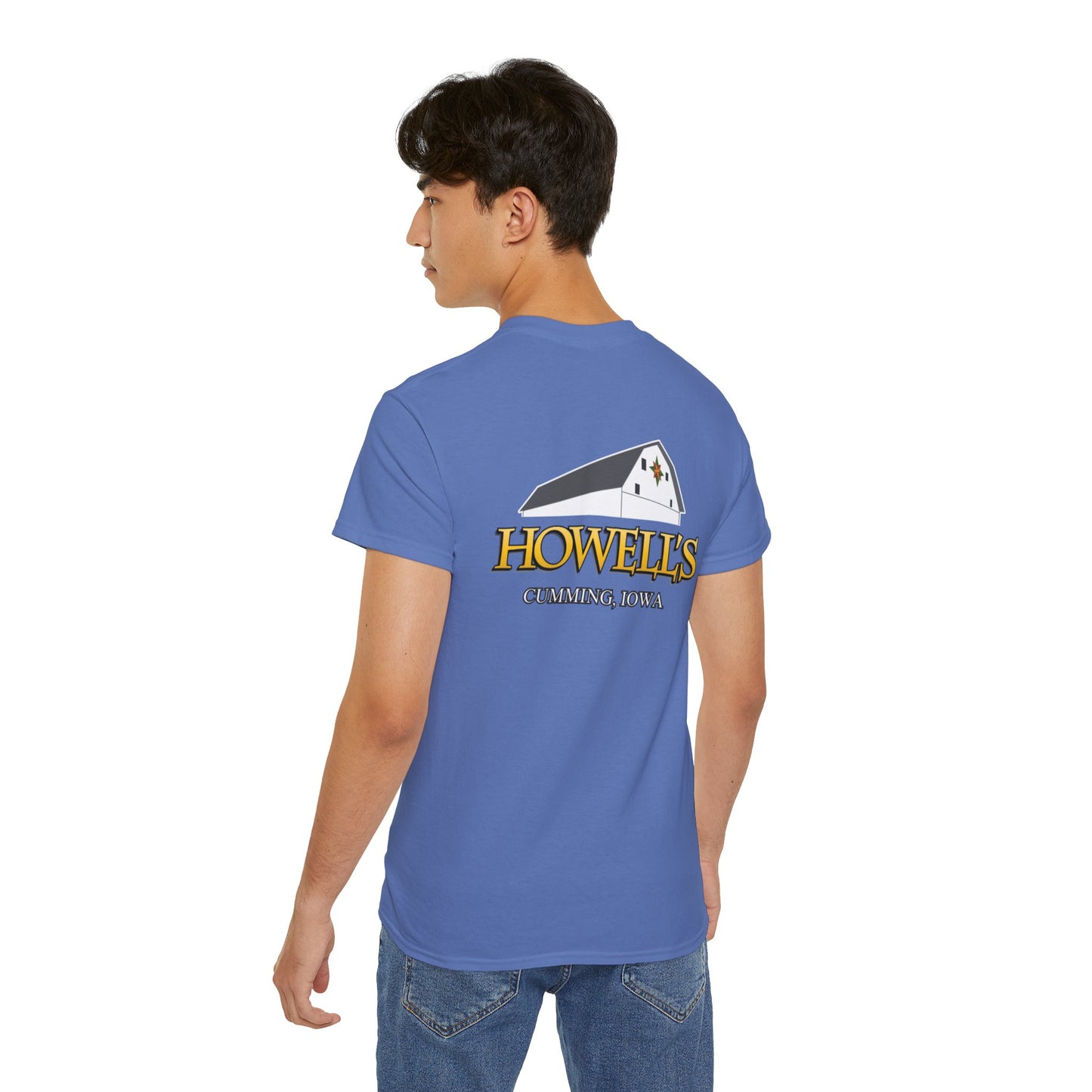 Howells Iowa Unisex Tee, Logo on Back