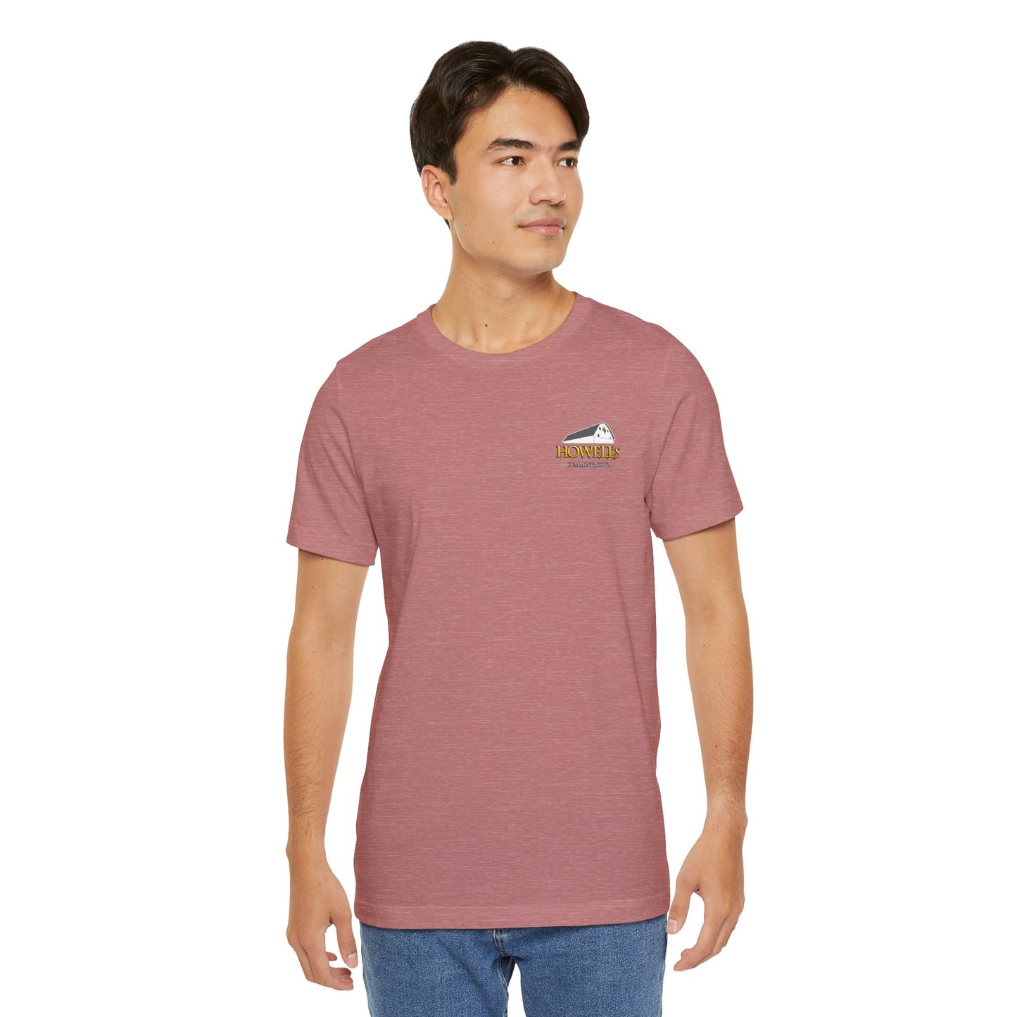 Howell's Goats Adult Unisex Tee, Bella Canva Logo on the Front Goats on the Back