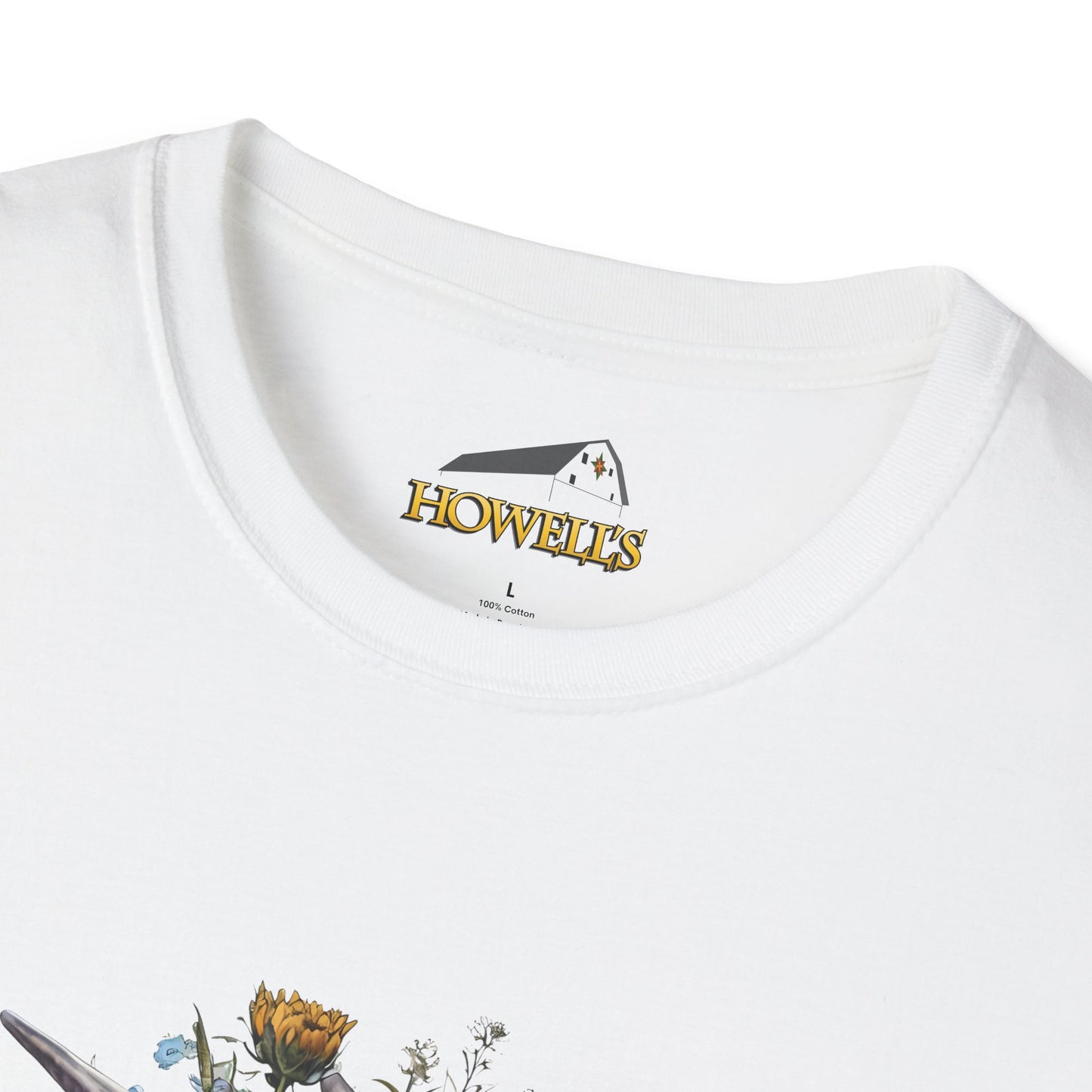 Floral Goat T-Shirt | Unisex Softstyle Tee, Animal Lover Gift, Nature Shirt, Country Aesthetic, Summer Fashion