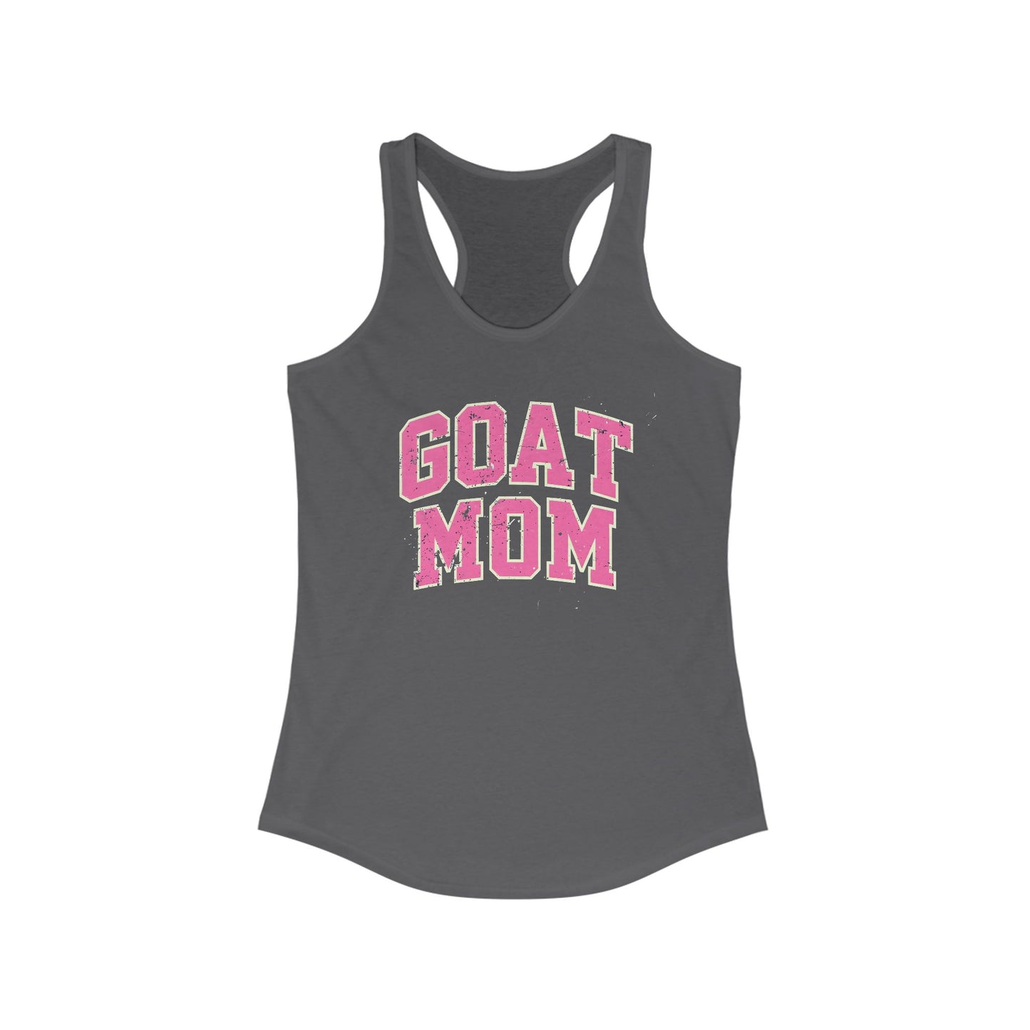 GOAT Mom Racerback Tank Top, Funny Mom Shirt, Gifts for Moms, Workout Top, Summer Apparel,