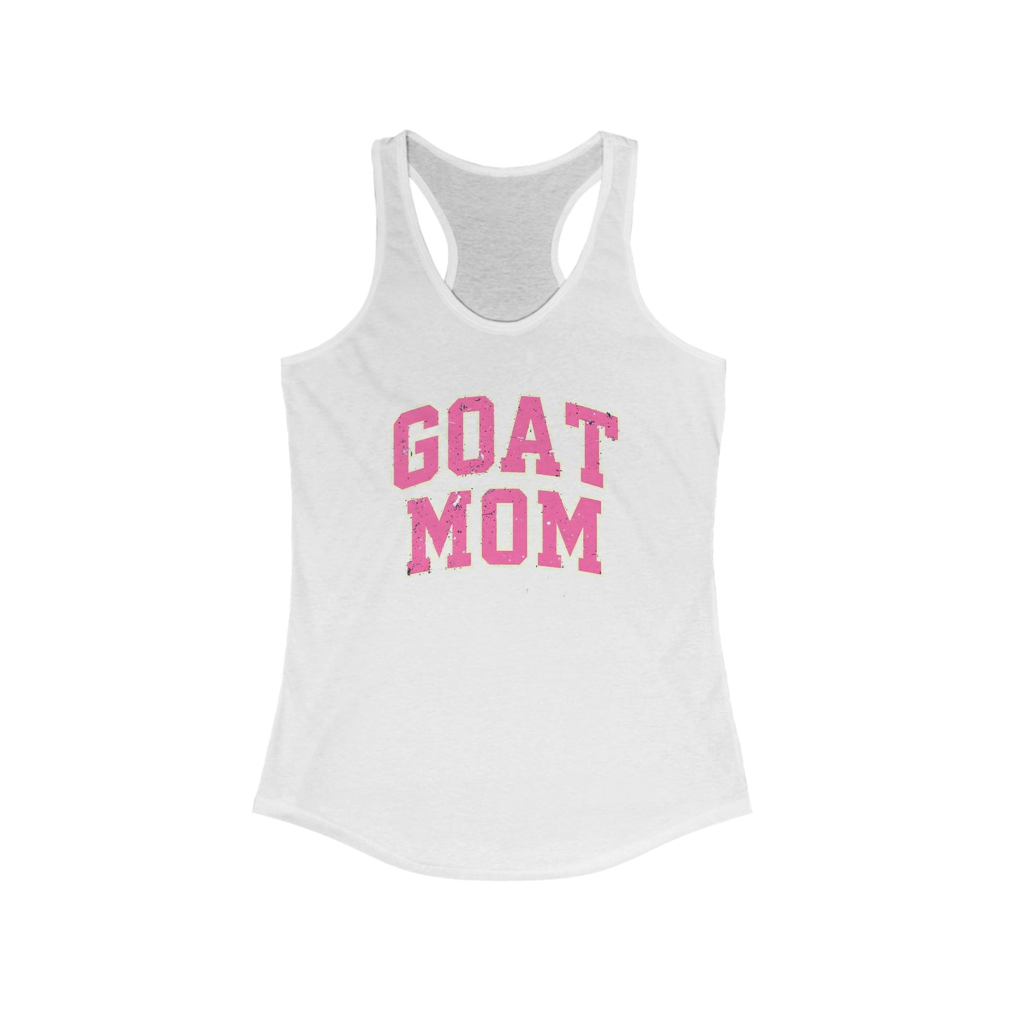 GOAT Mom Racerback Tank Top, Funny Mom Shirt, Gifts for Moms, Workout Top, Summer Apparel,