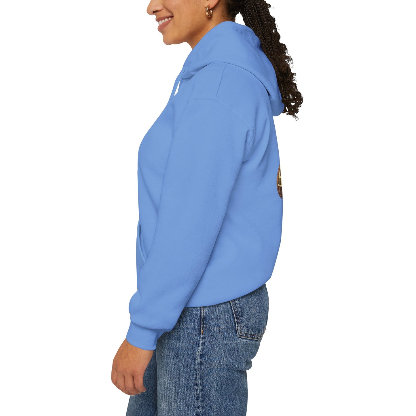 Adult Unisex Hoodie, Gildan Brand Howells Logo on front, Goats on Back