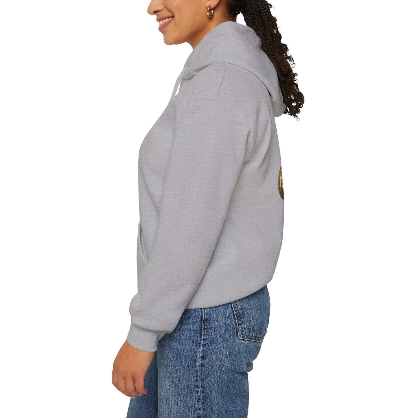 Adult Unisex Hoodie, Gildan Brand Howells Logo on front, Goats on Back