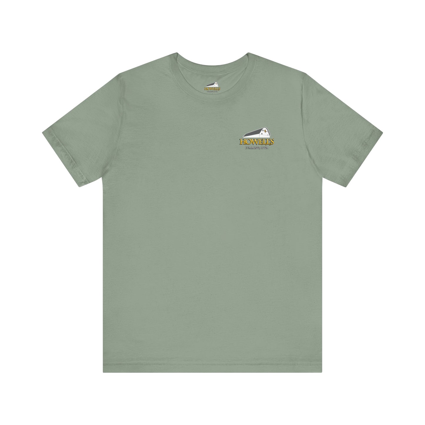 Howell's Goats Adult Unisex Tee, Bella Canva Logo on the Front Goats on the Back