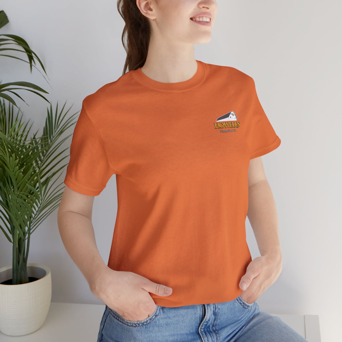 Howell's Goats Adult Unisex Tee, Bella Canva Logo on the Front Goats on the Back