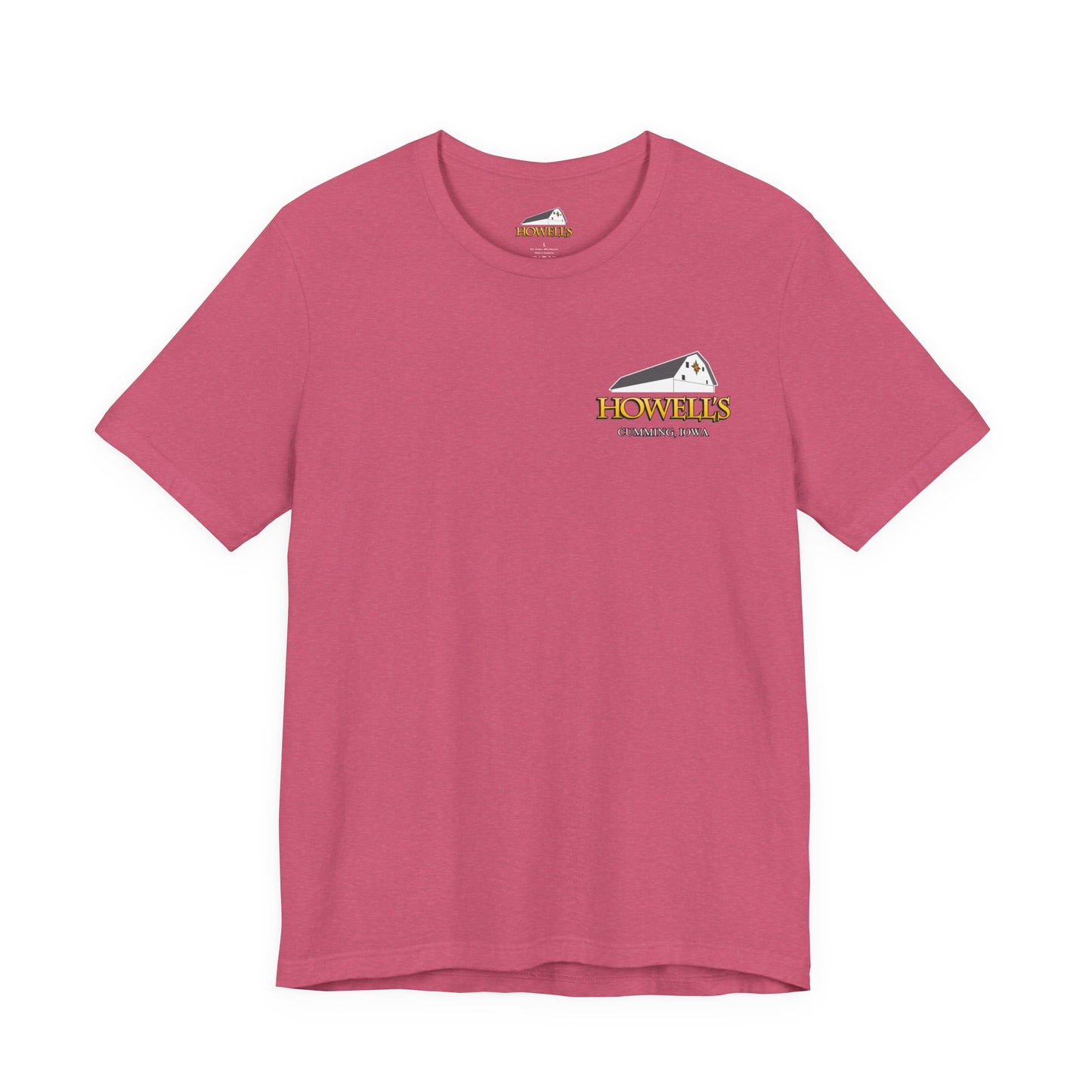 Bella canvas Uni-sex Adult Howells Shirt Logo on Front Goats on Back