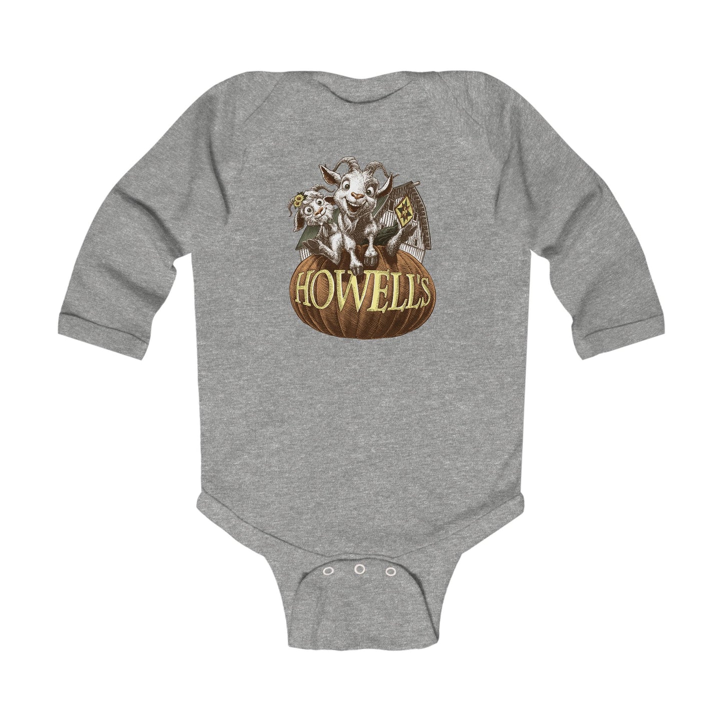 Howell's Halloween Infant Bodysuit, Cute Baby Outfit, Pumpkin Costume, Fall Apparel, Baby Shower Gift, Infant Halloween Wear