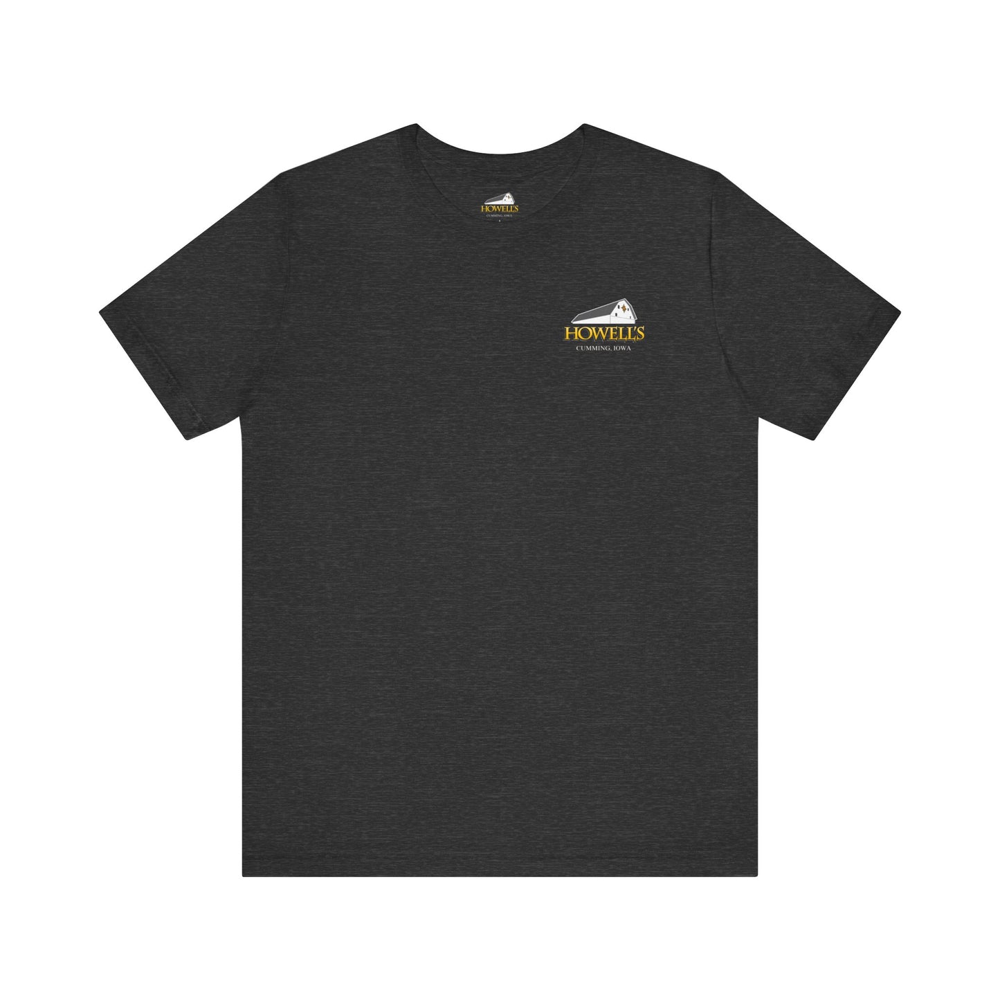 Howell's Goats Adult Unisex Tee, Bella Canva Logo on the Front Goats on the Back