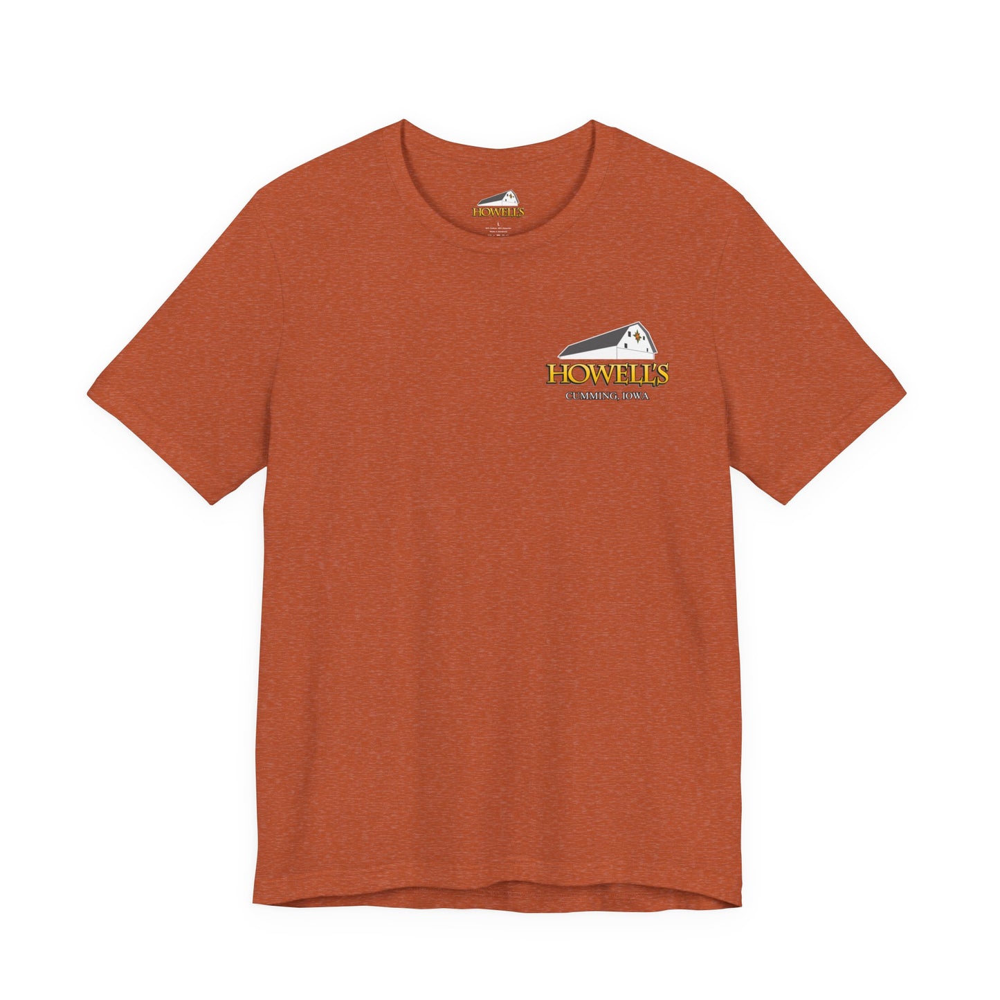 Bella canvas Uni-sex Adult Howells Shirt Logo on Front Goats on Back