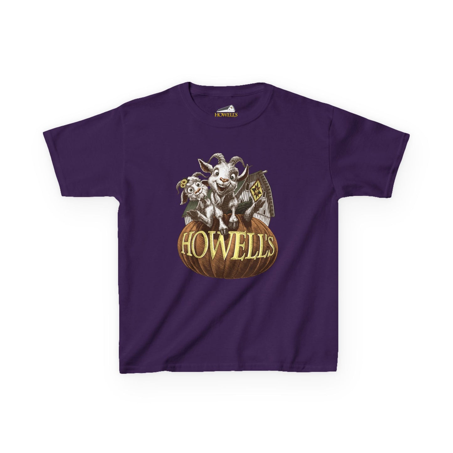 Kids T-Shirt, Goat Graphic Tee, Youth Gildan Cotton Top,