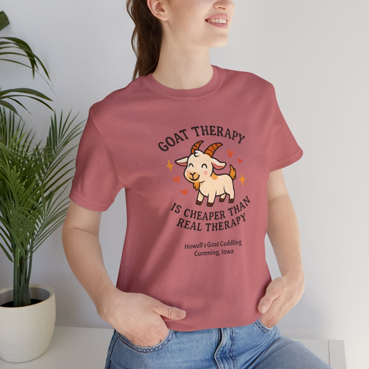 Goat Therapy Tee | Cute Goat Shirt