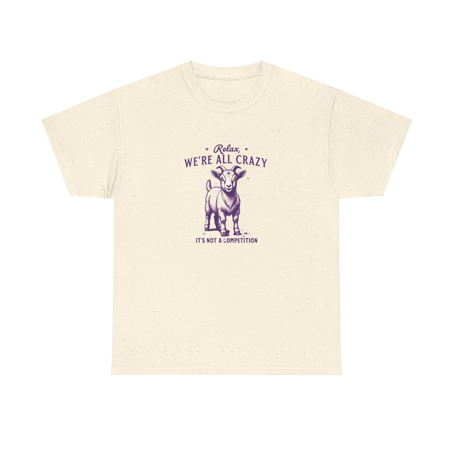 Relax We're All Crazy Goat Tee for Goat Lovers, Gildan Graphic T-Shirt