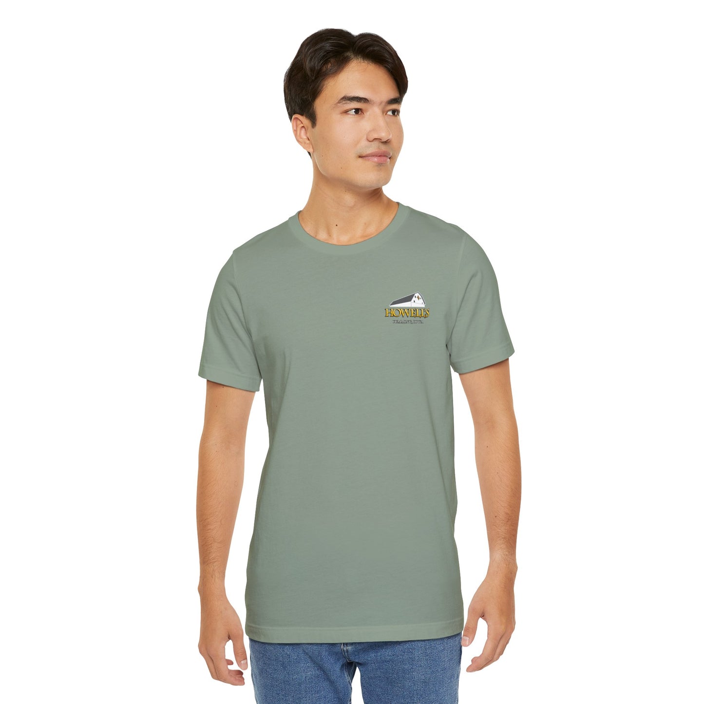 Howell's Goats Adult Unisex Tee, Bella Canva Logo on the Front Goats on the Back