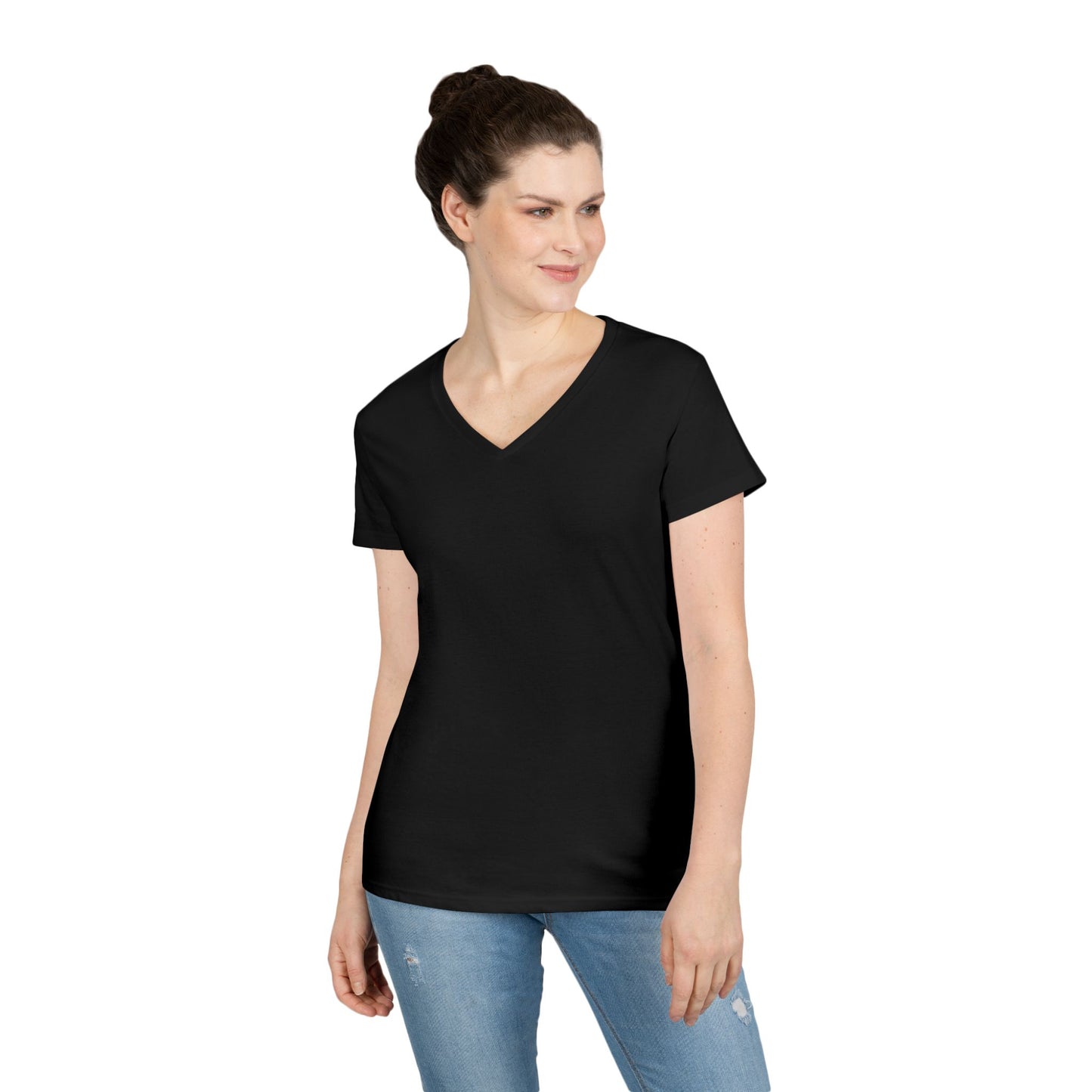 Howell's V-Neck Ladies T-Shirt, Logo on Back