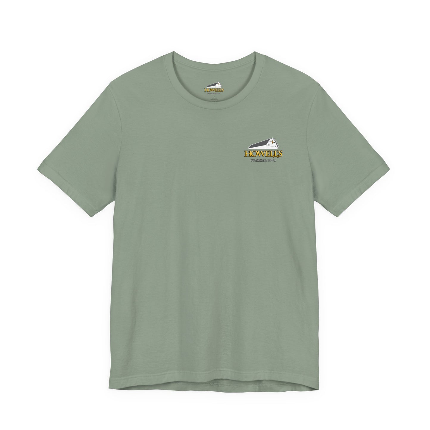 Howell's Goats Adult Unisex Tee, Bella Canva Logo on the Front Goats on the Back