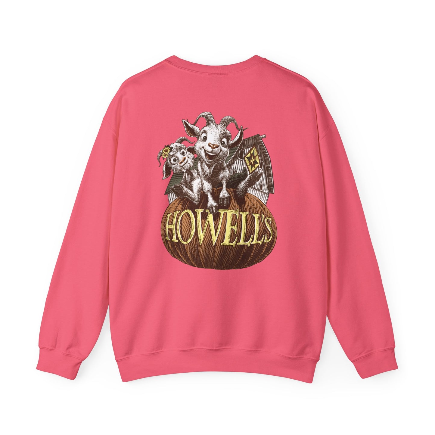 Unisex Crewneck Sweatshirt - Logo on Front Goats on the Back